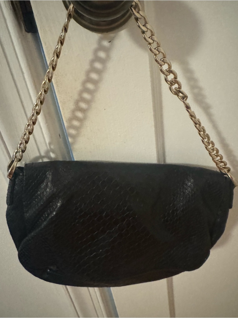 Women’s Cole Haan snake skin leather bag with chain handle - Picture 5 of 5
